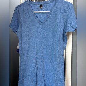 Pack of 5-District Heathered Blue V-Neck Short Sleeve Tee